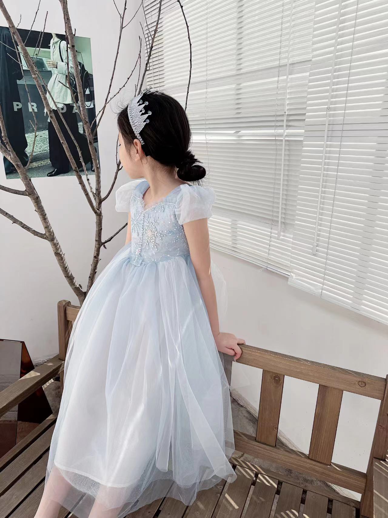 Embroidered Elsa Girls Dress f - Baby Clothing Dresser 评论和价格