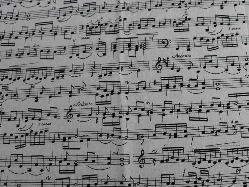 50cm*110cm Music Note Printed  - Baby Clothing Organic 评论和价格